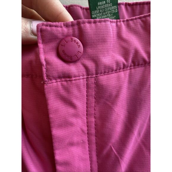 LL Bean Snow Pants Youth 12 Pink Snowboard Ski Waterproof Gorpcore Kids Girls - Picture 3 of 11